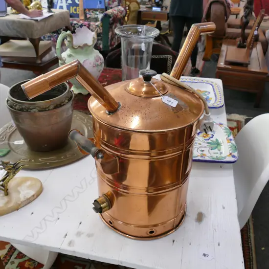 LARGE COPPER HOT WATER KETTLE 500MM H
