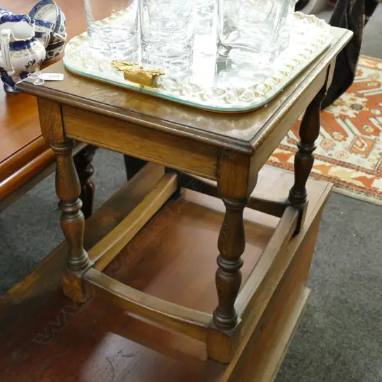 SMALL OAK SIDE TABLE L 500 MM