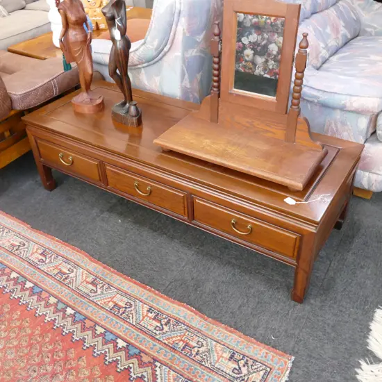 ROSEWOOD COFFEE TABLE 1370MM L 400MM H