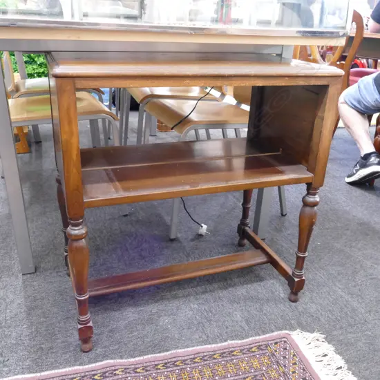 MAHOGANY OPEN SIDE TABLE L 650 MM