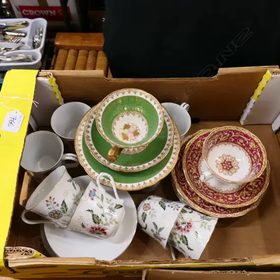 LOT ASSORTED CHINA INCL ROYAL ALBERT TRIO ETC