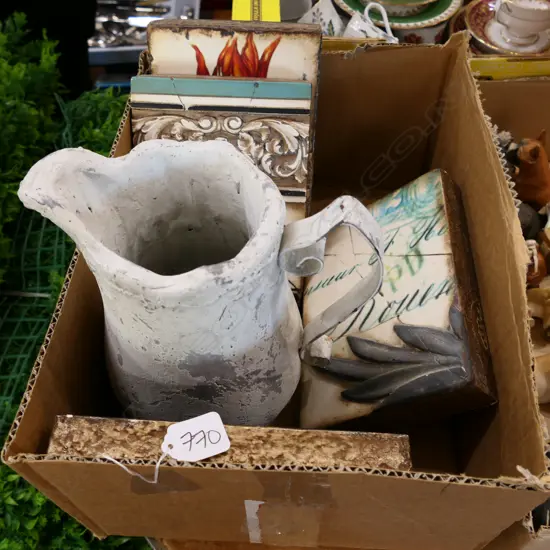 4 X SID DICKENS MEMORY BLOCKS AND JUG