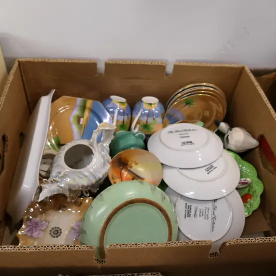 BOX LOT ASST. CHINA INCL. TEA SET