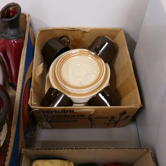 BOX LOT 4 PLACE, 20PCE NZ IRONSTONE DINNNERWARE