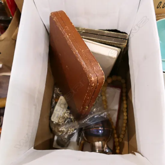 LOT ASST COSTUME JEWELLERY+EP SPOONS +GURNSEY JUG