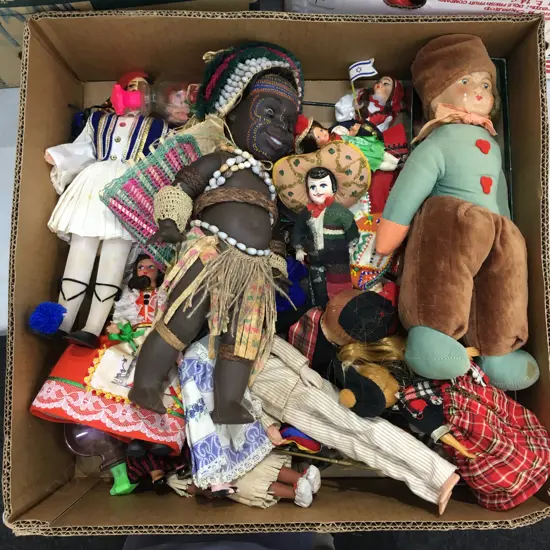 BOX LOT ASST. DOLLS 