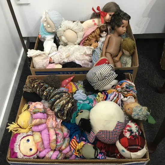 2 BOXES OF ASST DOLLS