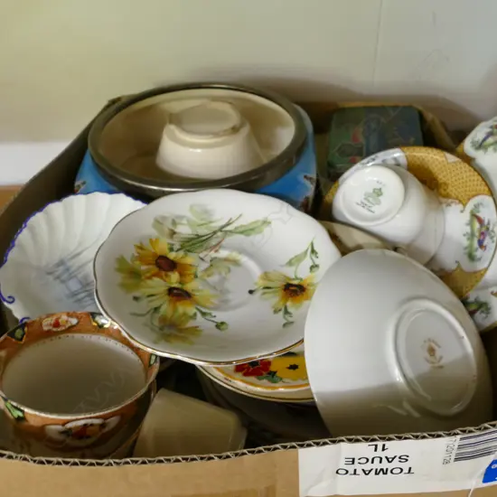 BOX LOT ASST. CHINA SOME AF