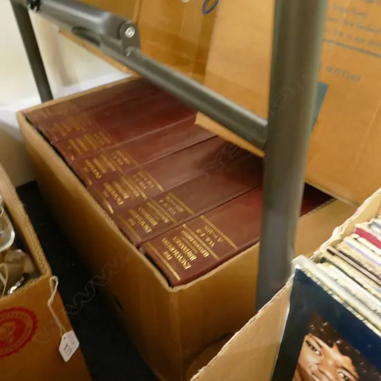 BOX LOT ENCYLOPEDIA BRITANNICA VOLS. 1 - 16 (8 BOOKS)