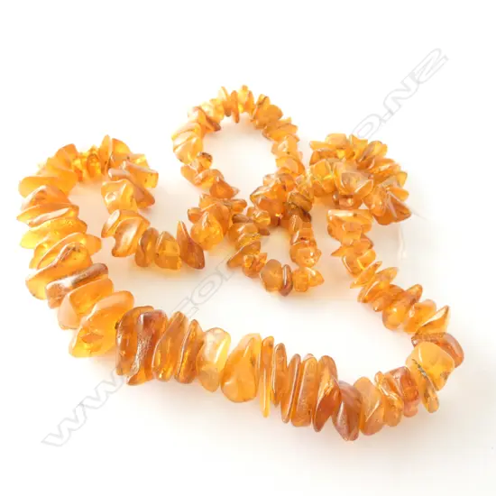 A Baltic amber necklace