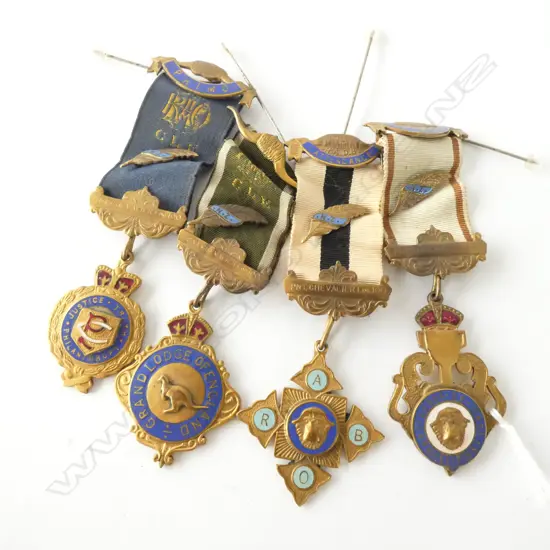 4 BUFFALO LODGE MEDALS 