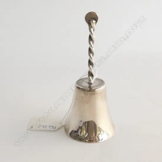 SILVER BELL, EUROPEAN MARKS, POSSIBLY SILVER PLATE, 85GMS