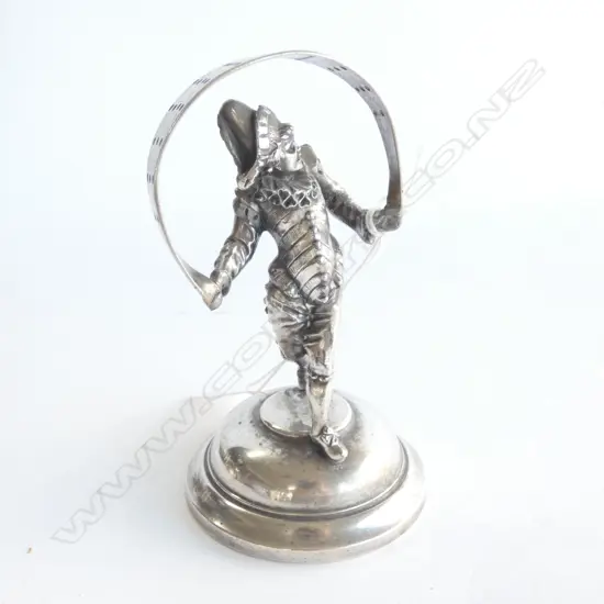 19tHC FRENCH S/PLATE PERIOT RIBBON DANCER H.115mm