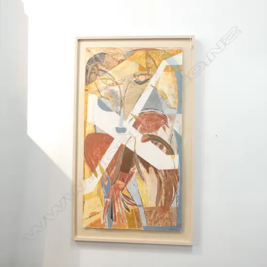 J. CRAWFORD ABSTRACT MIXED MEDIA 1520 X 890MM