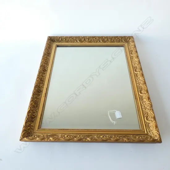 GILT FRAMED MIRROR 730 X 570MM