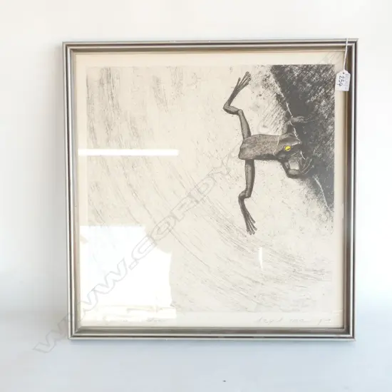 DAVID ROSE 'FROG ON EDGE' ED. 55/60 1979 500 X 485MM