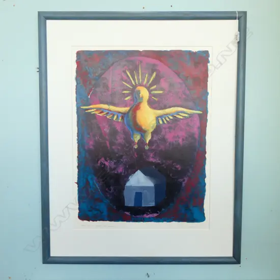 FEANEY? 'HEART IS WHERE THE LOVE IS' PRINT '91 630 X 475MM