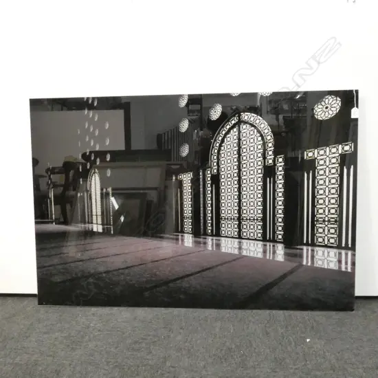 ISLAMIC ARCHES PRINT ON GLASS 1200 X 800MM