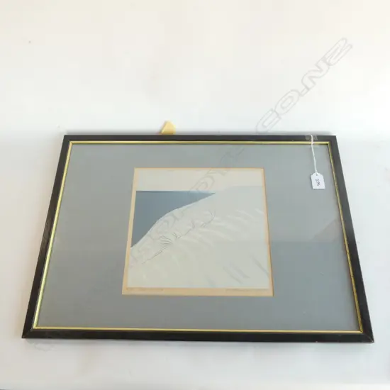 MALCOLM WARR 'SUMMER SEA' FRAMED PRINT 230 X 245MM