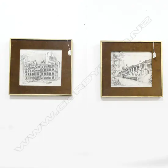 PAIR LTD ED. TOM C. BRAGGS, SKETCHES C1977 280 X 245MM