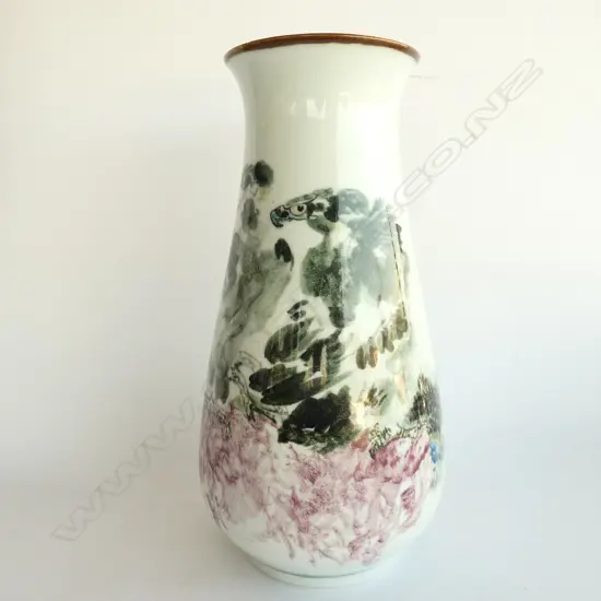 CHINESE EAGLES VASE H. 330MM