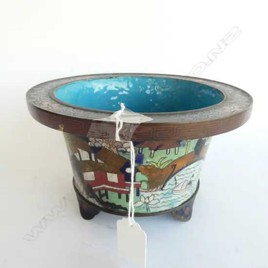 CLOISONNE JARDENIERE, DIA. 190MM