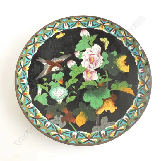 ANTIQUE CLOISONNE PLATE