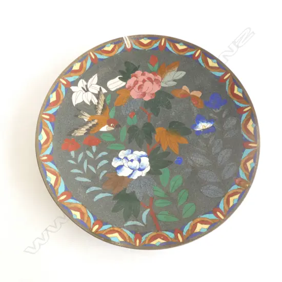 ANTIQUE CLOISONNE PLATE