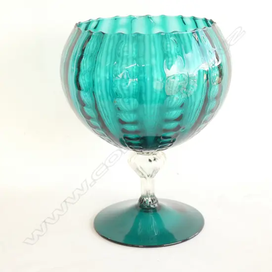 LARGE RETRO GLASS GOBLET H 270 MM