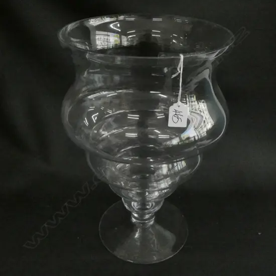 LARGE GLASS VASE H. 420MM