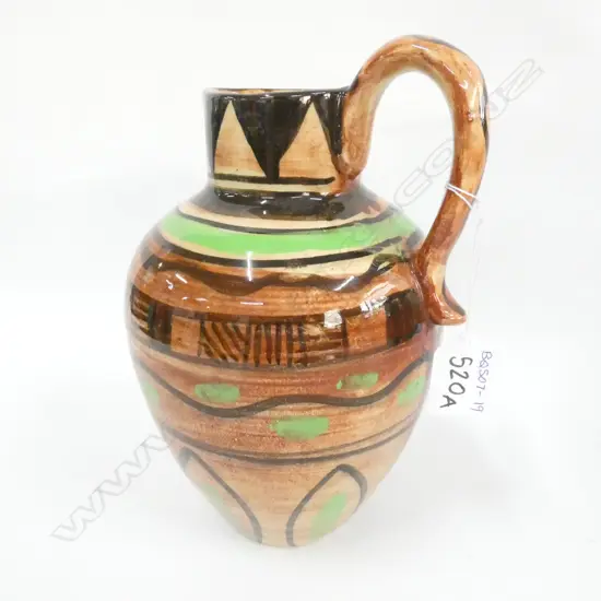 SIGNED POTTERY VASE H. 220MM