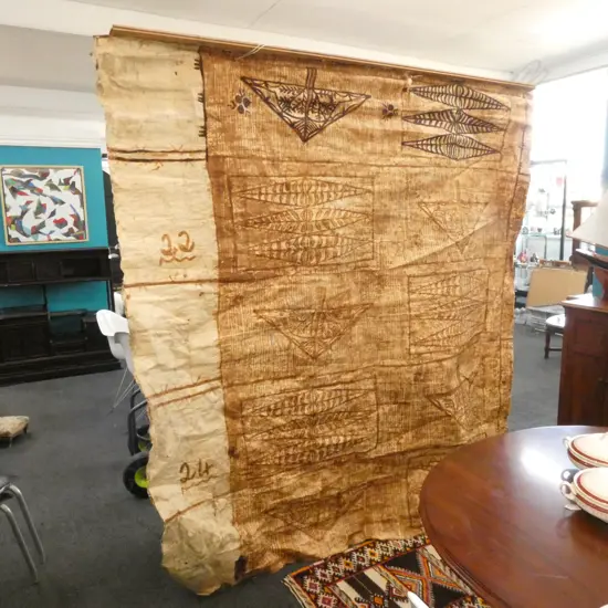 TAPA  CLOTH (2000 X 1100MM) IN PAINTED KETE BAG