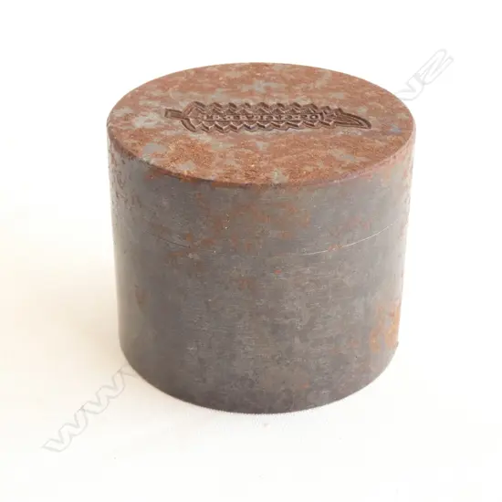 VINTAGE 'N.Z.BA.1949-50' BADGE MAKERS DIE DIA. 63MM