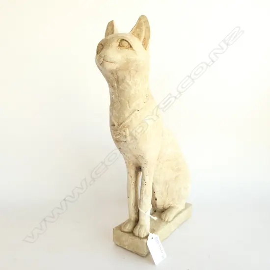 CONCRETE EGYPTIAN CAT; H. 290MM