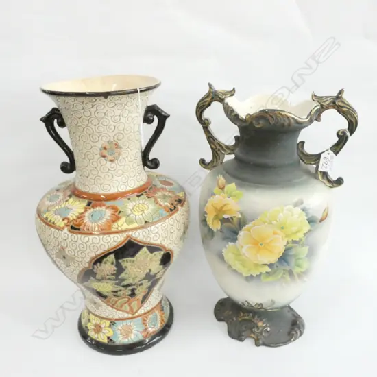 2 LARGE OLD VASES  H. 640MM