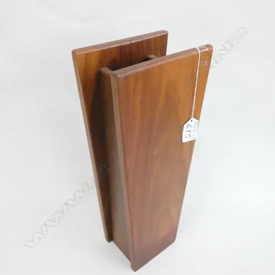 MODERNIST TEAK VASE H.375mm