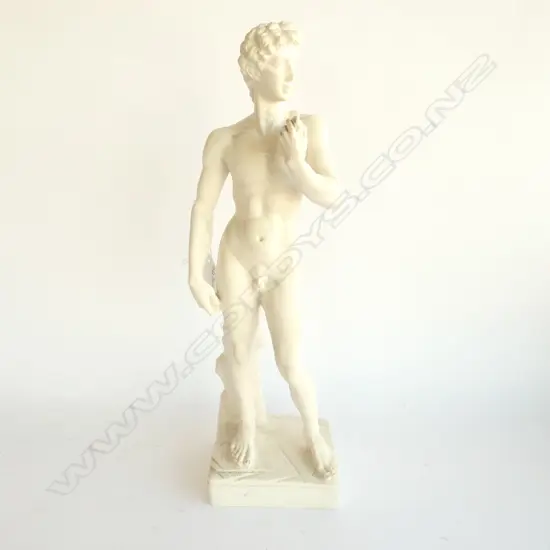 RESIN FIGURINE OF MICHAELANGELO'S, DAVID. H. 375MM