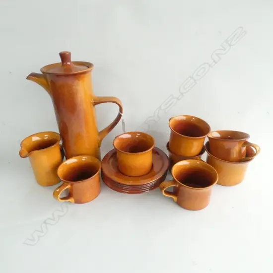 15 PCE RETRO ENGLISH MIDWINTER COFFEE SET