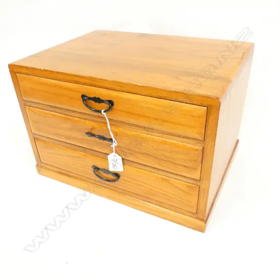 WOODEN 3-DRAWER SEWING CABINET 360 X 265 X 240MM