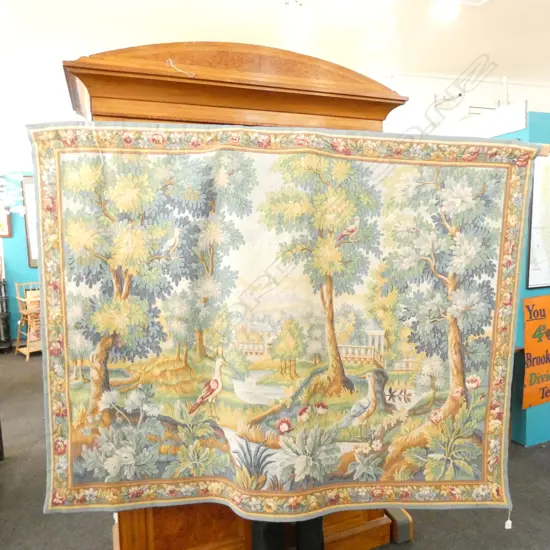 AUBUSSON STYLE TAPESTRY BY ROBERT FOUR, 'VERDUE CHANTILLY'  140 x 185cm APPROX