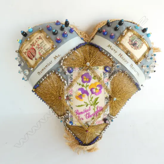 WW1 SOUVENIR PIN CUHION