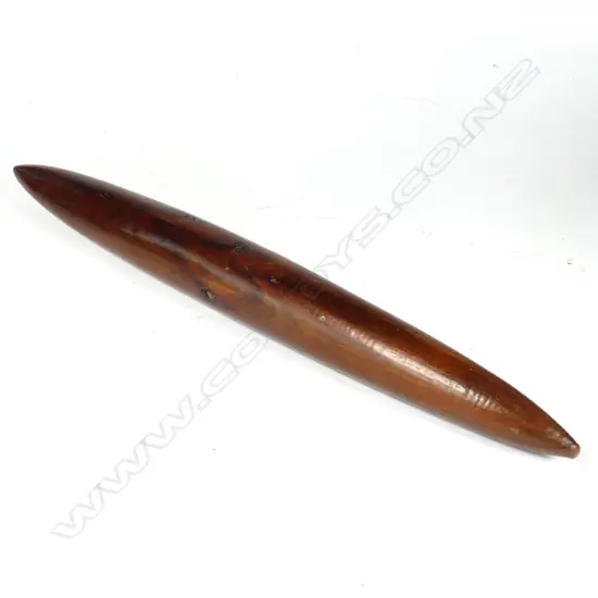 An old Aboriginal wooden message stick (churinga)