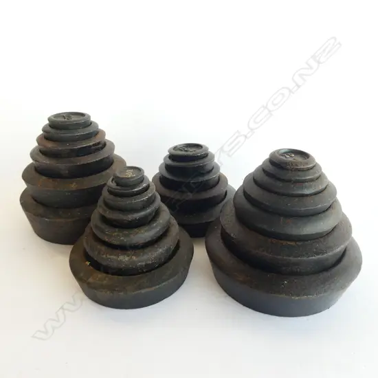 BOX ASST CAST IRON STACKING WEIGHTS