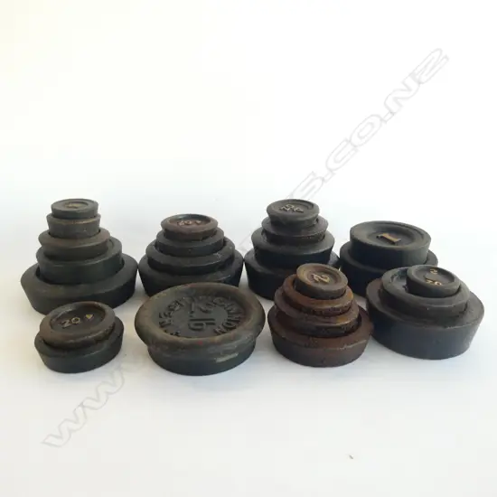 BOX ASST CAST IRON STACKING WEIGHTS