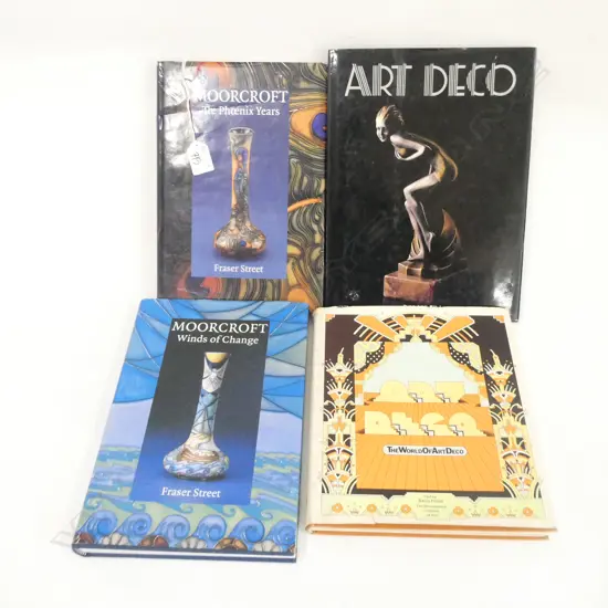 4 COLLECTORS BOOKS ART DECO ETC