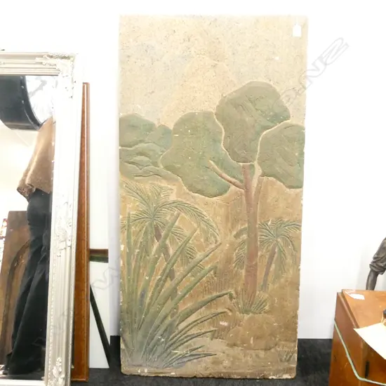 CONCRETE & PLASTER PLAQUE BUSH SCENE 1220 X 610MM