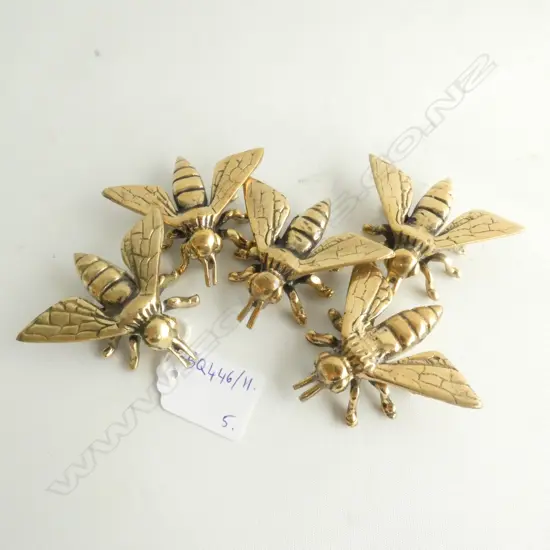 5 BRASS BEES L. 60MM