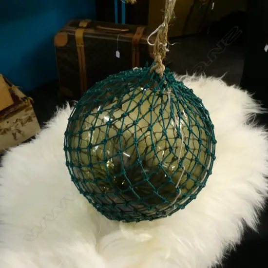 An old Japanese glass fishing float