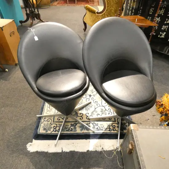 PR PANTON STYLE CONE CHAIRS VINYL 