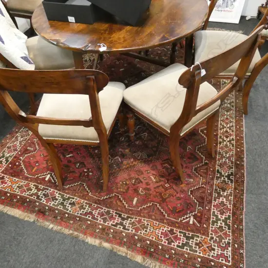 PERSIAN H/KNOTTED SHIRAZ RUG 2.7 X 1.7m